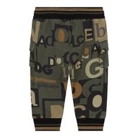 Picture of Dolce & Gabbana L1JPEW HS7HJ baby pants army