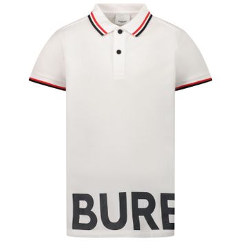 Burberry 8040907 Kinder-Poloshirt Weiß Bild von Burberry 8040907 Kinder-Poloshirt Weiß