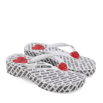 Moschino JA28174 Damen-Flip-Flops Weiß Bild von Moschino JA28174 Damen-Flip-Flops Weiß