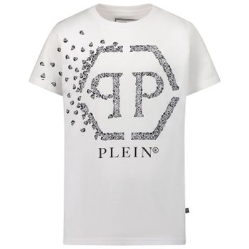 Philipp Plein BTK1087 kinder t-shirt wit Afbeelding van Philipp Plein BTK1087 kinder t-shirt wit
