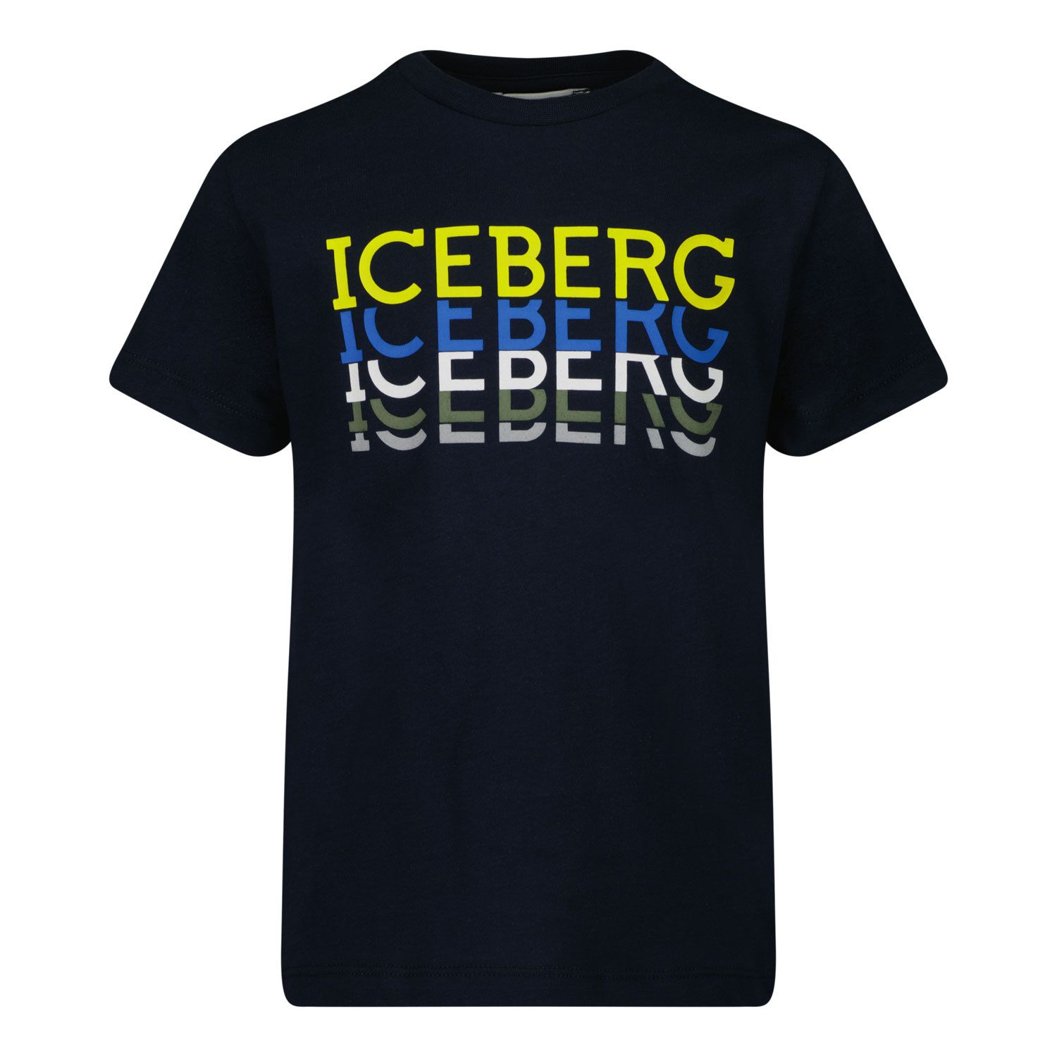 Picture of Iceberg TSICE0105BB baby shirt navy