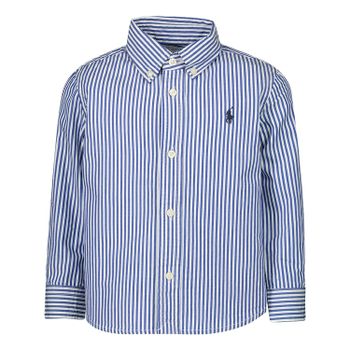 Ralph Lauren 320600259 baby blouse licht blauw Afbeelding van Ralph Lauren 320600259 baby blouse licht blauw