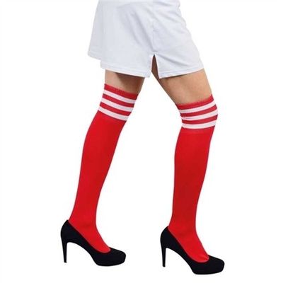 Cheerleader sokken rood wit