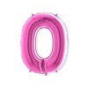 Afbeelding van Folieballon cijfer 0 roze XL (100cm)