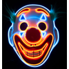 Afbeelding van Masker Clown met licht happy face