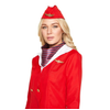 Afbeelding van Stewardess kostuum - Rood