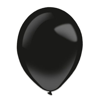 Ballonnen jet black fashion (13cm) 100st