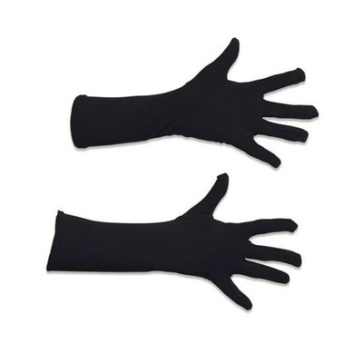 Zwarte handschoenen 40 cm