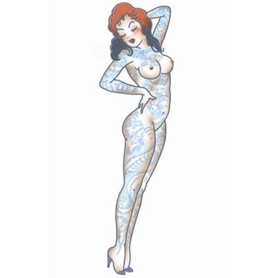 Neptattoo vintage Pin up girl