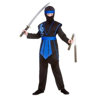 Foto van Ninja pak kind blauw