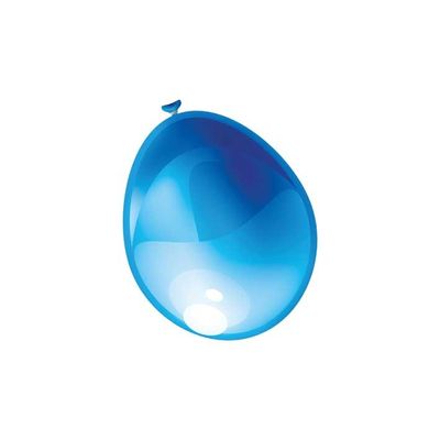 Ballonnen Metallic blauw 10st.