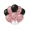Afbeelding van Ballonnen Congrats Roze/Zwart
