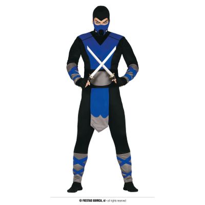 Ninja kostuum blauw