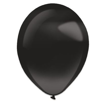 Ballonnen jet black pearl (13cm) 100st