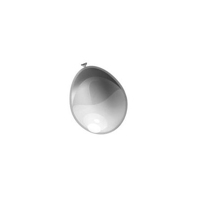 Ballonnen metallic zilver (12,5cm) 100st
