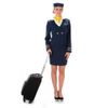 Afbeelding van Stewardess kostuum - Donkerblauw