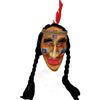 Afbeelding van Indianen masker met vlechtjes