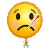 Afbeelding van Folieballon emoticon ziek
