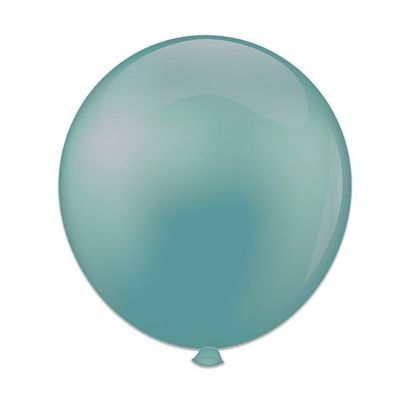 Topballon vintage blauw (91cm) 6st