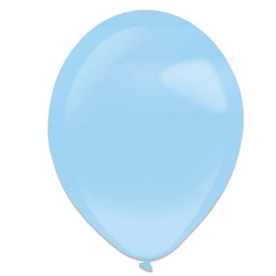 Ballonnen pastel blue pearl (13cm) 100st
