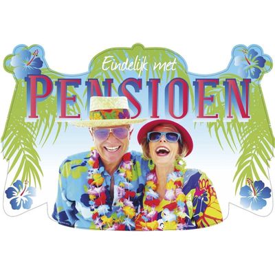 Foto van Huldebord pensioen Foto van Huldebord pensioen