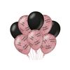 Afbeelding van Ballonnen Happy Birthday Rose/Zwart