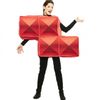 Afbeelding van Tetris kostuum rood