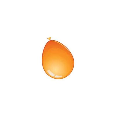 Foto van Ballonnen kristal oranje (12,5cm) 100st