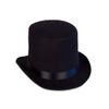 Afbeelding van Hoge hoed vilt luxe zwart
