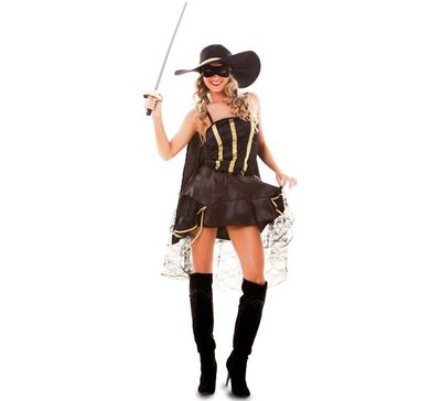 Zorro kostuum dames