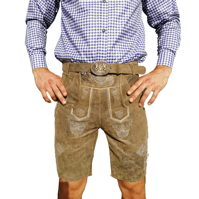 Foto van Lederhosen bockleder met riem