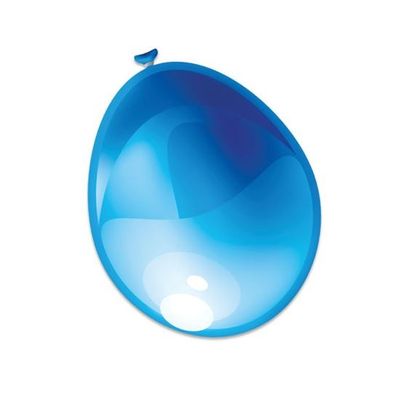 Ballonnen metallic blauw (30cm) 50st