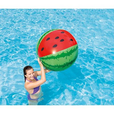 Foto van Opblaas watermeloen strandbal