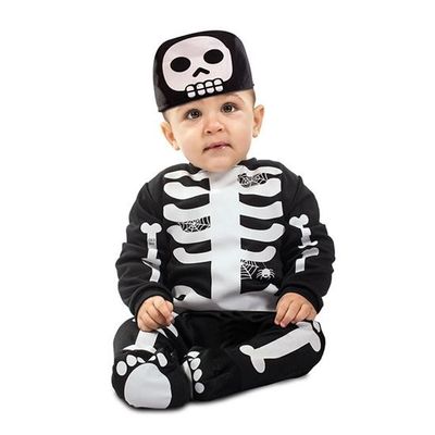 Foto van Skelet kostuum baby