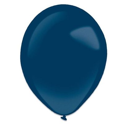 Ballonnen navy blue metallic (13cm) 100st
