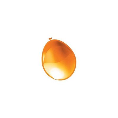 Foto van Ballonnen metallic oranje (12,5cm) 100st