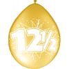 Afbeelding van Ballonnen 12,5 jaar goud (30cm) 8st