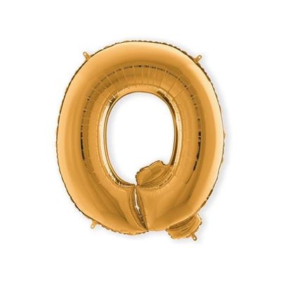 Foto van Folieballon letter Q goud XL (100cm)