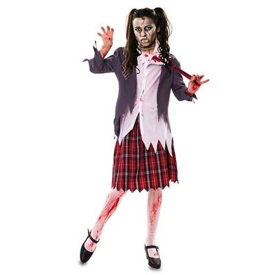 Foto van Zombie schoolmeisje kostuum