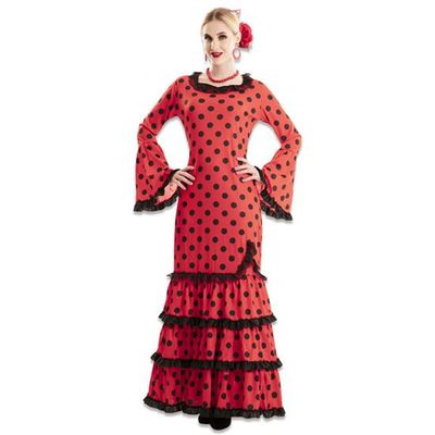 Flamenco jurk rood