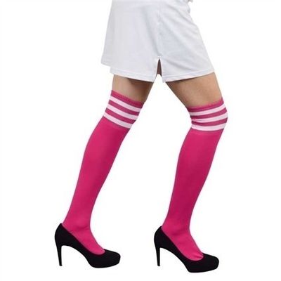 Cheerleader sokken roze wit