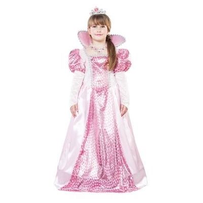 Foto van Roze koninginnen jurk kind