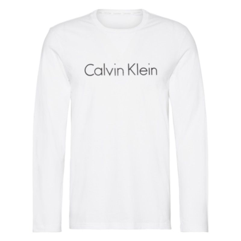 Calvin Klein Crew Neck Long Sleeve White