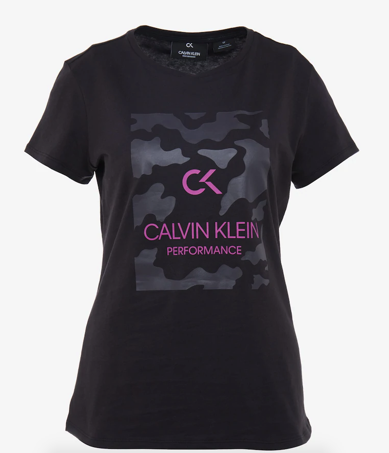 Calvin Klein Performance dames t-shirt - zwart