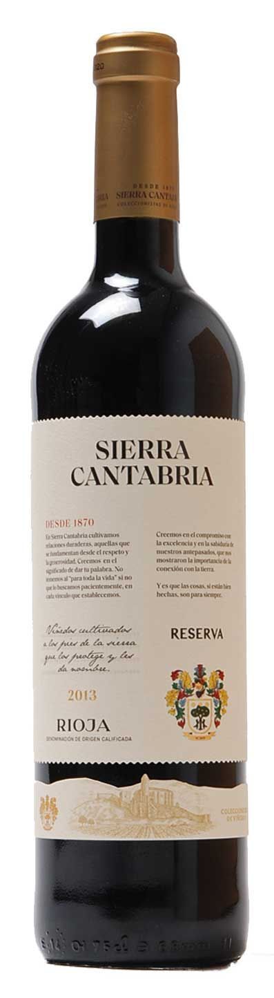Foto van SIERRA CANTABRIA RIOJA RESERVA 2014 75 CL