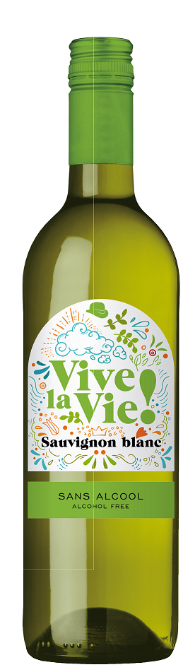 Foto van VIVE LA VIE SAUVIGNON BLANC ALCOHOLVRIJ 75 CL