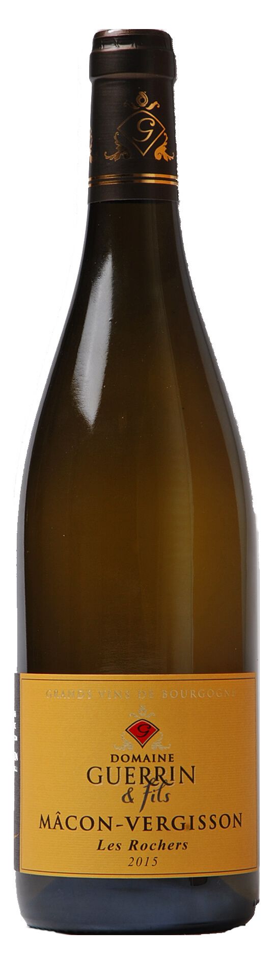 DOMAINE GUERRIN MÂCON LES ROCHERS 2021 75 CL Foto van DOMAINE GUERRIN MÂCON LES ROCHERS 2021 75 CL