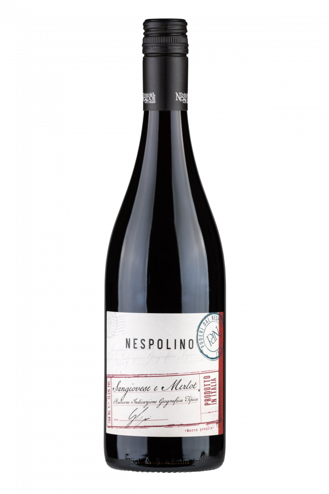 Foto van DAL NESPOLI SANGIOVESE MERLOT RUBICONE 2021 75 CL