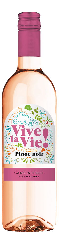 Foto van VIVE LA VIE PINOT NOIR ROSÉ ALCOHOLVRIJ 75 CL