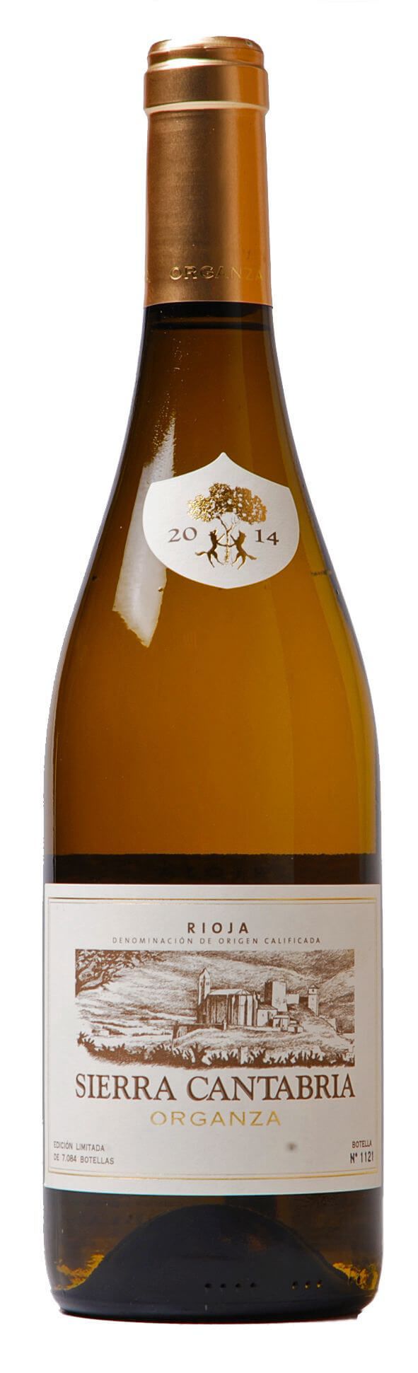 Foto van SIERRA CANTABRIA RIOJA BLANCO ORGANZA 2017 75 CL